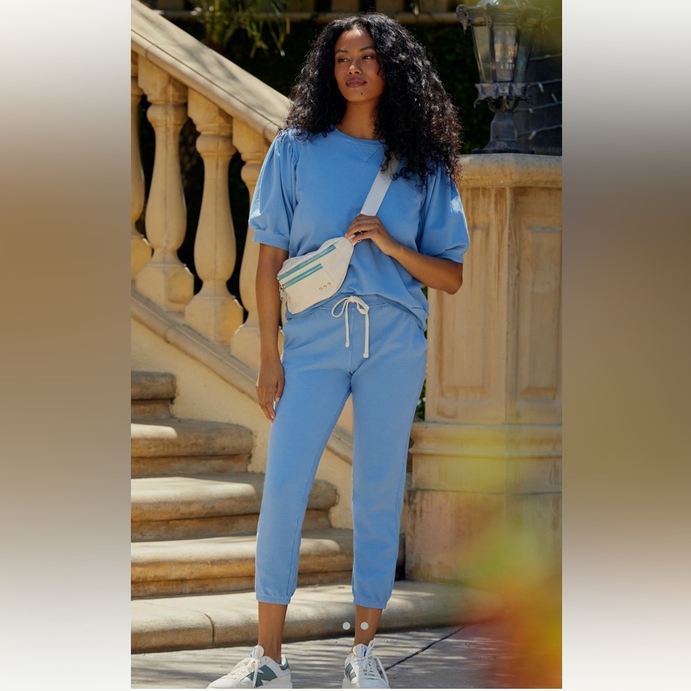 Anthropologie Blue Track Pants & Joggers